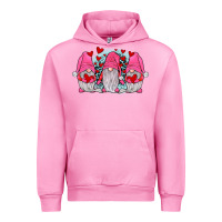 Fuchsia Pink gnomies valentines day Urban Hoodie - JahusDesignShop