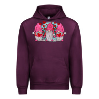 Mauve Wine gnomies valentines day Urban Hoodie - JahusDesignShop