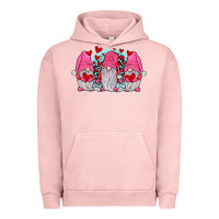 Pigment Salmon gnomies valentines day Urban Hoodie - JahusDesignShop