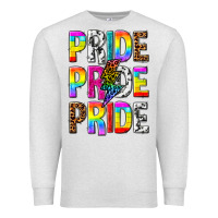 Oatmeal Heather pride pride pride Premium Sweatshirt - texasbilliewilder