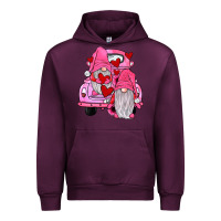 Mauve Wine farm truck,gnomies valentines Urban Hoodie - JahusDesignShop