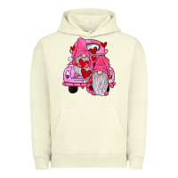 Pigment Pistachio farm truck,gnomies valentines Urban Hoodie - JahusDesignShop