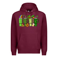 Burgundy obsessive cup disorder st patrick s day Premium Hoodie - Artiststas