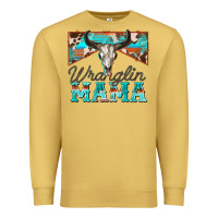 Antique Gold wranglin mama Premium Sweatshirt - Zillion Design Studio