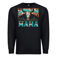 Black wranglin mama Premium Sweatshirt - Zillion Design Studio