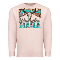 Pale Pink wranglin mama Premium Sweatshirt - Zillion Design Studio