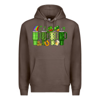 Coffee obsessive cup disorder st patrick s day Premium Hoodie - Artiststas