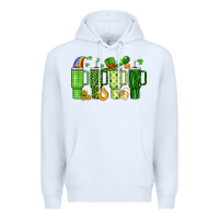 White obsessive cup disorder st patrick s day Premium Hoodie - Artiststas