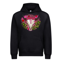 Black bull skull cactus valentines Urban Hoodie - JahusDesignShop