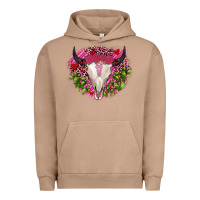 Pigment Burro bull skull cactus valentines Urban Hoodie - JahusDesignShop