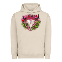 Pigment French Oak bull skull cactus valentines Urban Hoodie - JahusDesignShop