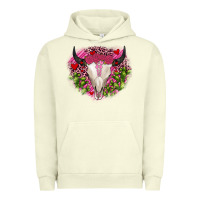 Pigment Pistachio bull skull cactus valentines Urban Hoodie - JahusDesignShop