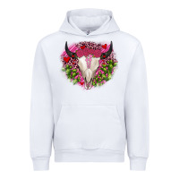 White bull skull cactus valentines Urban Hoodie - JahusDesignShop