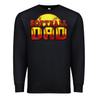 Black softball dad Premium Sweatshirt - Zillion Design Studio
