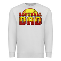 Dove Grey softball dad Premium Sweatshirt - Zillion Design Studio