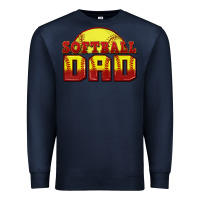 Navy softball dad Premium Sweatshirt - Zillion Design Studio