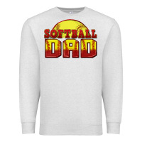 Oatmeal Heather softball dad Premium Sweatshirt - Zillion Design Studio