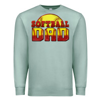 Seafoam softball dad Premium Sweatshirt - Zillion Design Studio