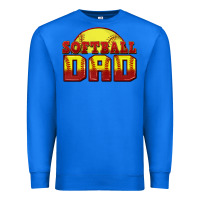 True Royal softball dad Premium Sweatshirt - Zillion Design Studio