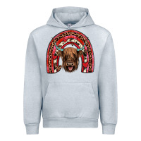 Heather Grey valentines highland cow rainbow Urban Hoodie - JahusDesignShop