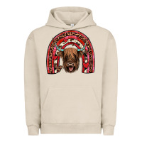 Pigment French Oak valentines highland cow rainbow Urban Hoodie - JahusDesignShop