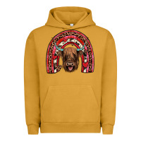 Pigment Peanut Butter valentines highland cow rainbow Urban Hoodie - JahusDesignShop