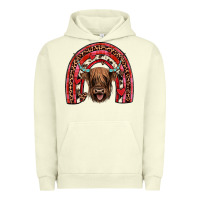 Pigment Pistachio valentines highland cow rainbow Urban Hoodie - JahusDesignShop