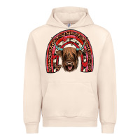 Sandshell valentines highland cow rainbow Urban Hoodie - JahusDesignShop