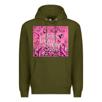 Army Green nobody fights alone Premium Hoodie - AdoDesignShop