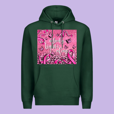Nobody Fights Alone Premium Hoodie Designed By Adodesignshop