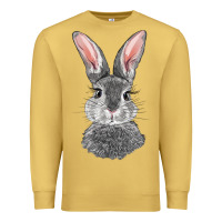 Antique Gold Bunny Face Premium Sweatshirt - RanaPortraitStore