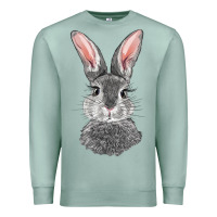 Seafoam Bunny Face Premium Sweatshirt - RanaPortraitStore