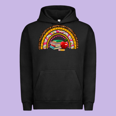 Back To School Rainbow Urban Hoodie Designed By Adodesignshop
