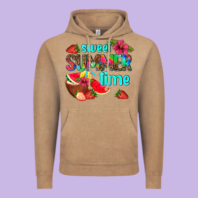 Sweet Summer Time Vintage Hoodie Designed By Adodesignshop