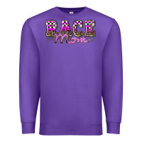 Purple race mom Premium Sweatshirt - Zillion Design Studio