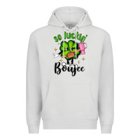 Dove Grey so luckin boujee Premium Hoodie - Artiststas