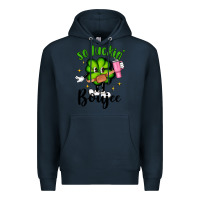 Navy so luckin boujee Premium Hoodie - Artiststas