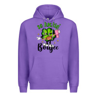 Purple so luckin boujee Premium Hoodie - Artiststas
