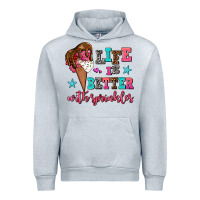 Heather Grey life is better with sprinkles Urban Hoodie - AdoDesignShop