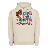 Pigment French Oak life is better with sprinkles Urban Hoodie - AdoDesignShop