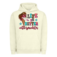 Pigment Pistachio life is better with sprinkles Urban Hoodie - AdoDesignShop