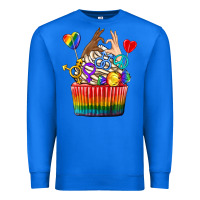 True Royal pride rainbow cupcake Premium Sweatshirt - texasbilliewilder