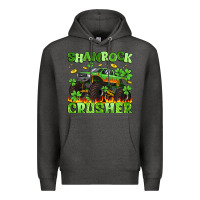 Charcoal Heather shamrock crusher Premium Hoodie - Artiststas