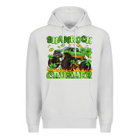 Dove Grey shamrock crusher Premium Hoodie - Artiststas