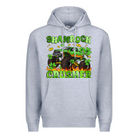 Heather Grey shamrock crusher Premium Hoodie - Artiststas
