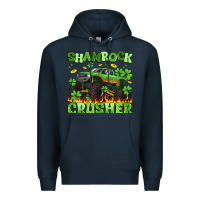 Navy shamrock crusher Premium Hoodie - Artiststas