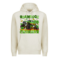 Oatmeal Heather shamrock crusher Premium Hoodie - Artiststas