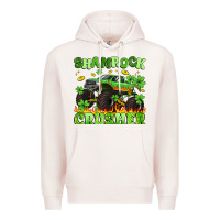 Pale Pink shamrock crusher Premium Hoodie - Artiststas