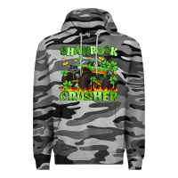 Slate Camo shamrock crusher Premium Hoodie - Artiststas