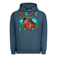 Pigment Midnight Navy forget the she shed i need a bitch barn Urban Hoodie - AdoDesignShop